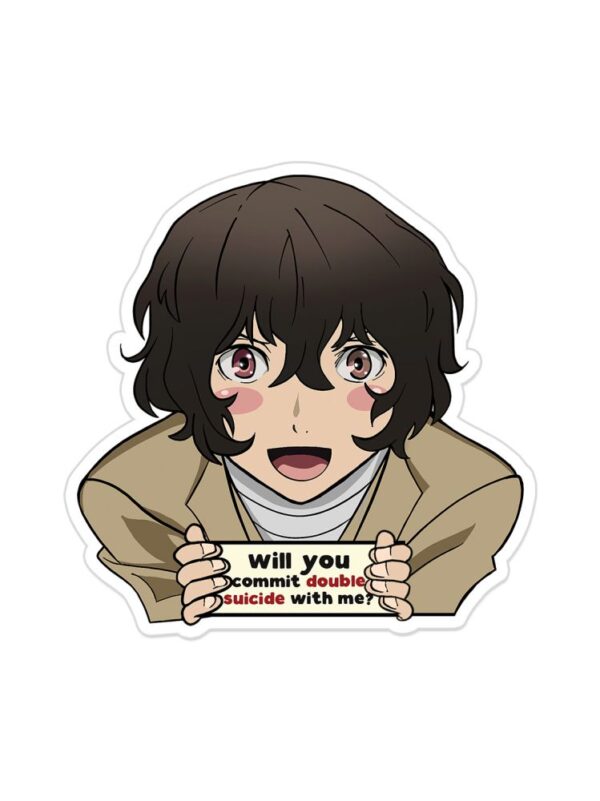 dazaai_mock_comicsense.jpg Dazai Sticker