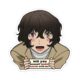 dazaai_mock_comicsense.jpg Dazai Sticker