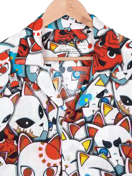 Kitsune Masks Hawaiian Shirt