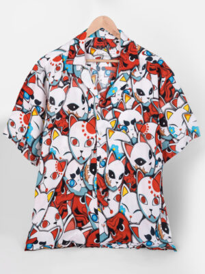 Kitsune Masks Hawaiian Shirt