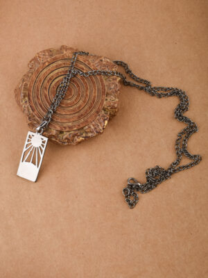 Flower Card Necklace