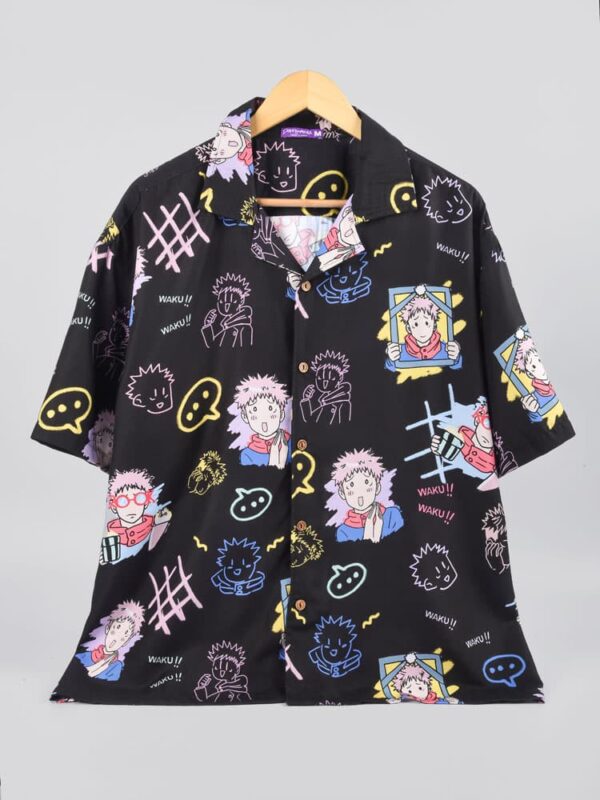 itadori_dark_hawaiian_lisiting1.jpg Dark Graffiti: Pink Hair Sorcerer Shirt