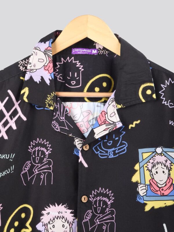 itadori_dark_hawaiian_lisitng4.jpg Dark Graffiti: Pink Hair Sorcerer Shirt