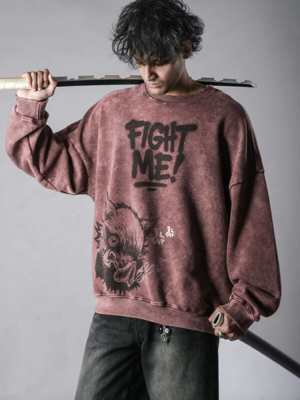 Boar Head Sweatshirt (Wine)