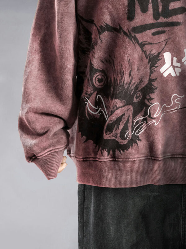 Boar Head Sweatshirt (Wine)