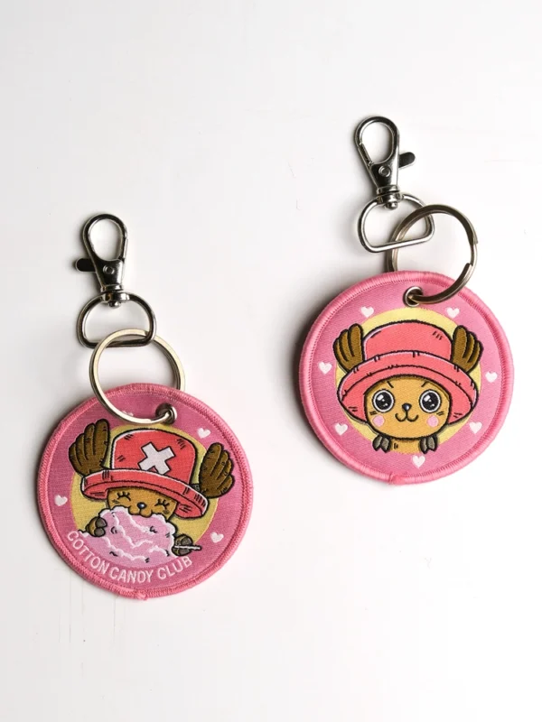 Dr. Cotton Candy Woven Keychain