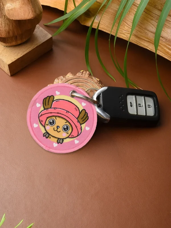Dr. Cotton Candy Woven Keychain