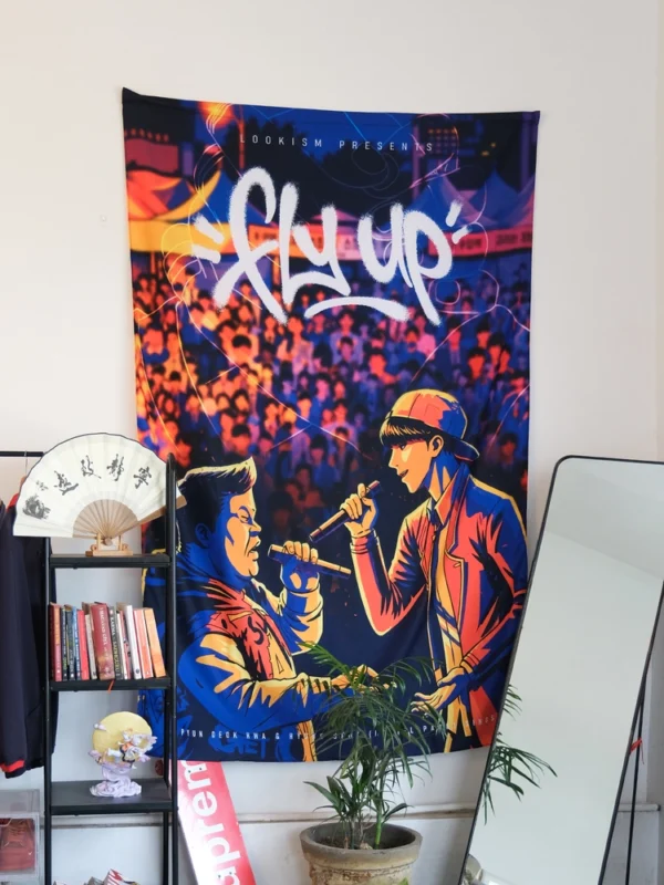Seoul-concert_tapestry_listing_large3_comicsense.webp Fly Up Tapestry